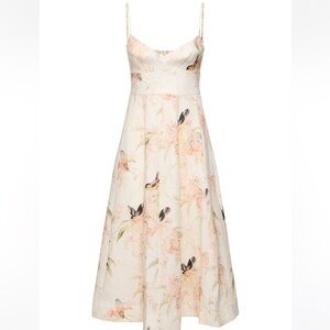Size 0 dress 
zimmerman popular Printed picnic linen midi dress